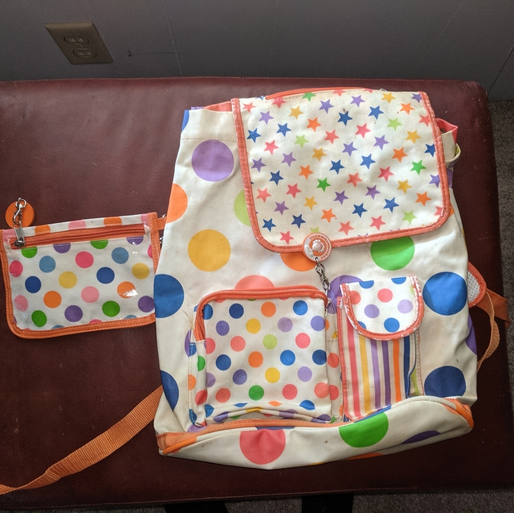 Little MissMatch brand backpack and wallet